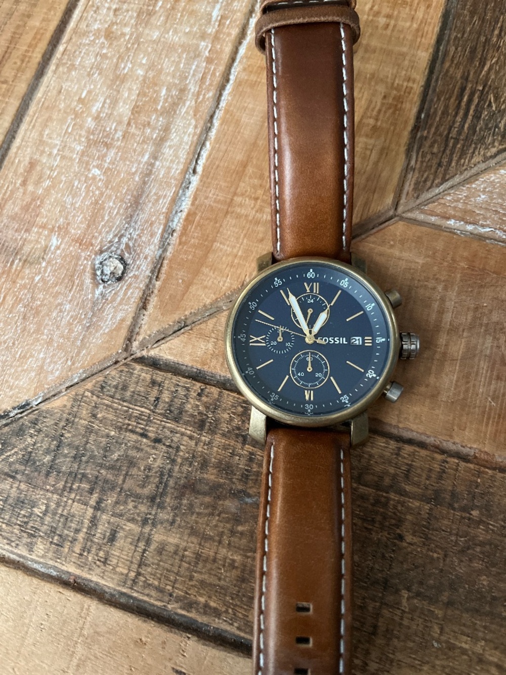 Fossil Men’s Leather Watch